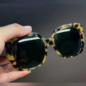 Tory Burch oversized sunglasses. With case